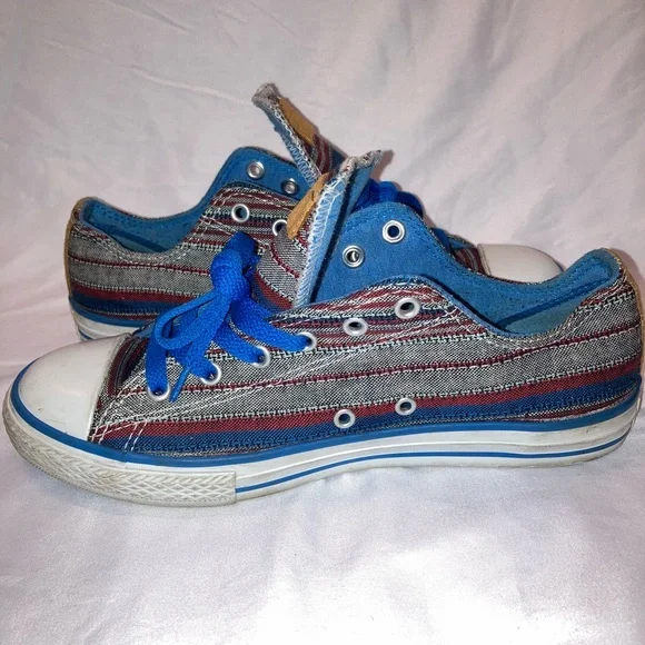 Converse Chuck Taylor Blue and Red Sneakers Classic Style women’s size 8.5 - Picture 6 of 6
